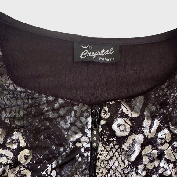 Crystal Printed Zip Jacket - Picture 7 of 8